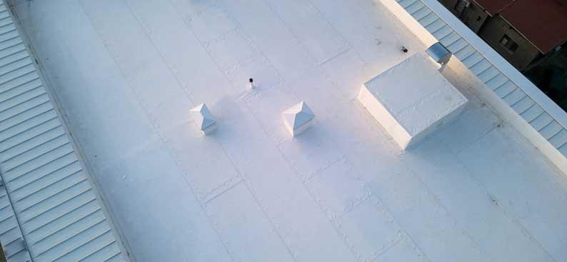Commercial roof installation by Legacy Roofing